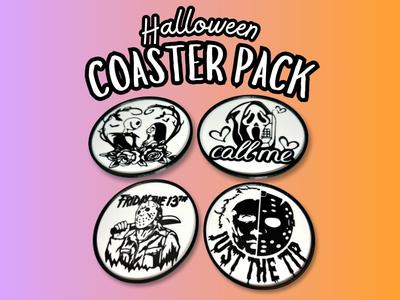 Halloween Horror Movie Characters Coasters