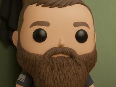 Bearded Pop Figure