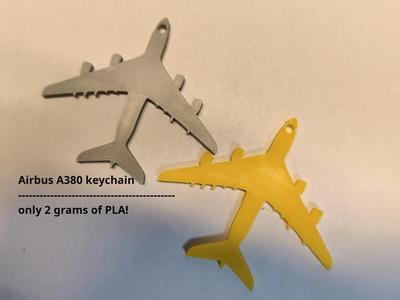 Airbus A380 keychain