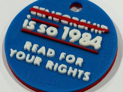 Banned Books Week 2025 Keychain