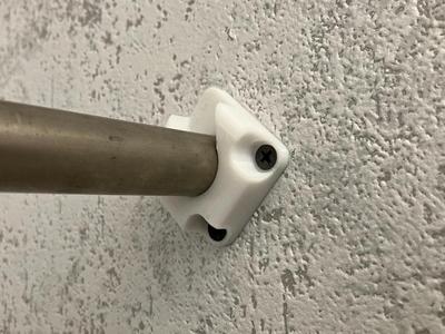 Wardrobe Rail Wall Bracket Ø20 mm and Ø25 mm