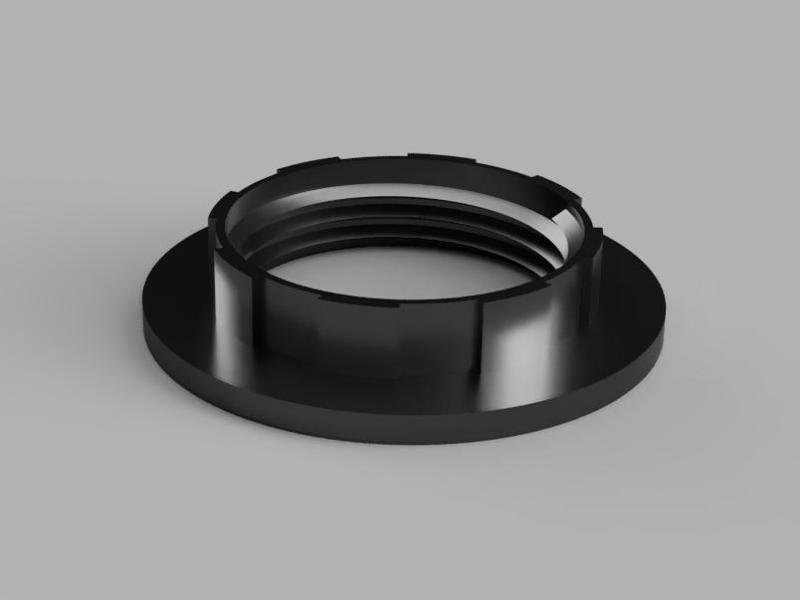 Screw ring for E14 lamp holder