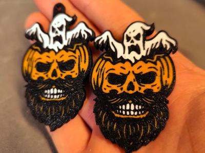 Halloween pumpkin skull ghost 