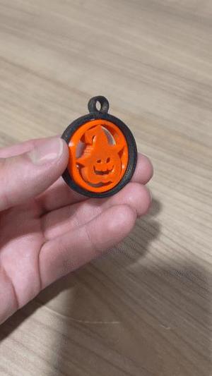 Halloween gyro keychain