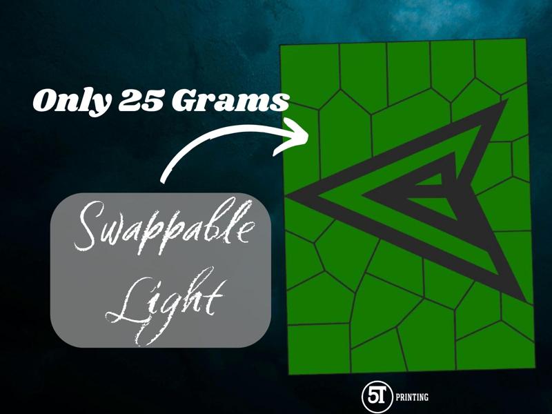 Green Arrow light (swappable glass)