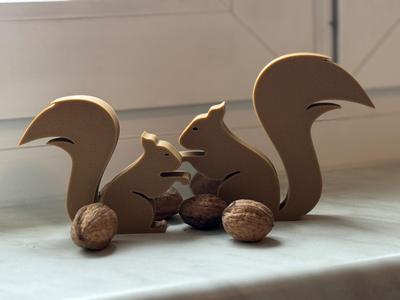 Squirrel Autumn Decoration