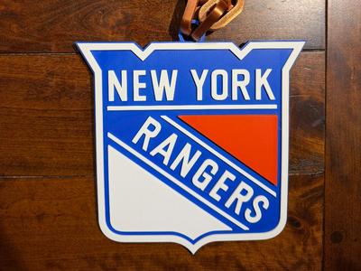 New York Rangers Oversized Necklace Logo