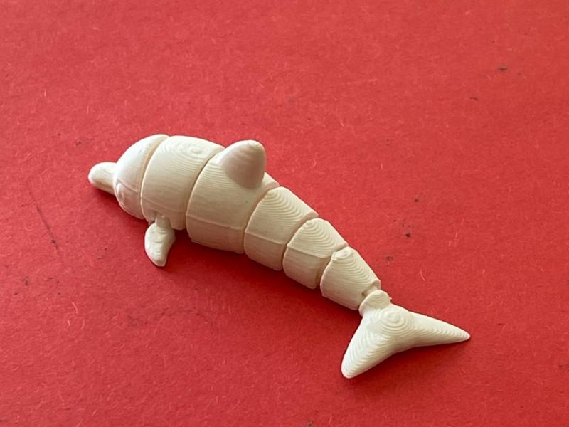 cute litle articulated dolphin