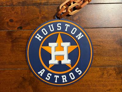 Houston Astros Oversized Necklace Primary Logo