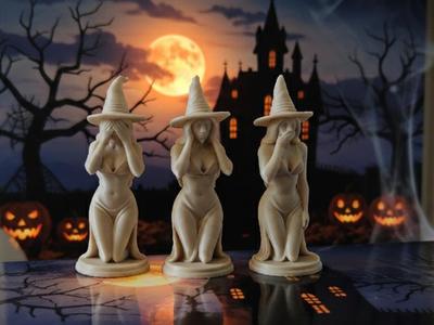 The Three Witches of Silence See No/Hear No/Speak No