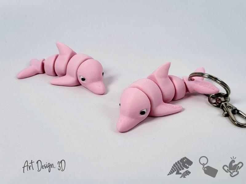 Articulated Pink Dolphin - Strong Joints