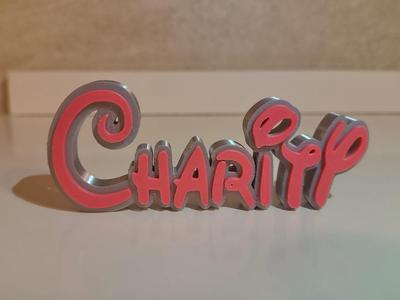 Disney Name Sign Charity Kid Room Wall Decor Tag 