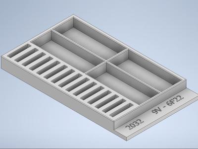 9V AND 2032 BATTERY ORGANIZER