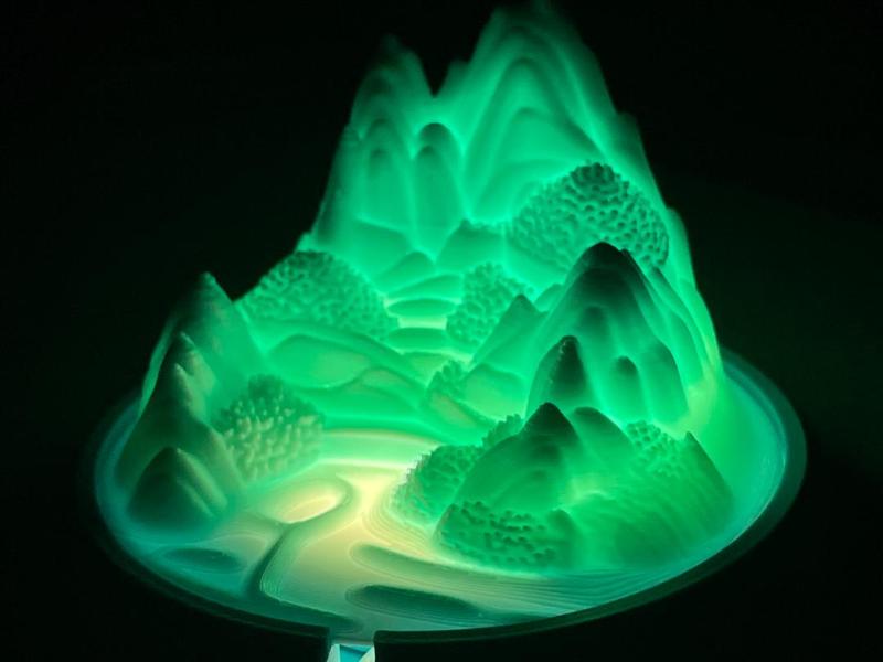 Chinese Feng Shui Mountain Night Light