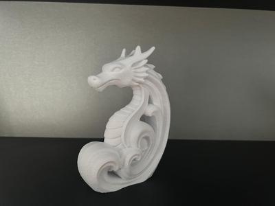 Sea dragon statue