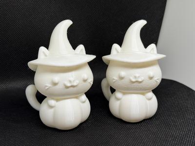 Halloween Witch Cat - both Smooth&Fluffy texture 