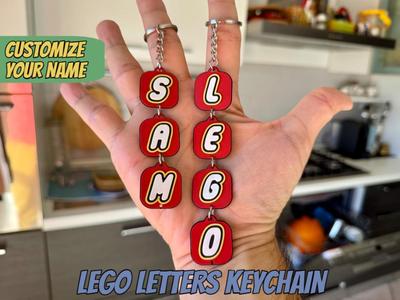 Legos Letters Keychain