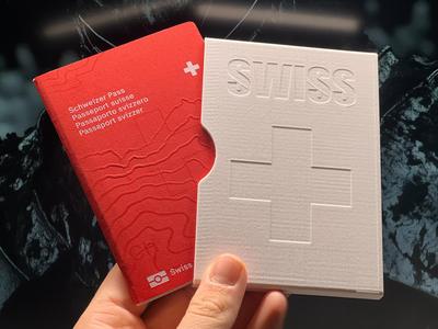 SWISS PASSPORT RUGGED CASE - MINIMAL QUICK PRINT