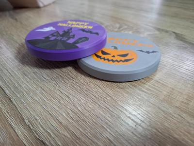 Halloween bottle opener and coaster