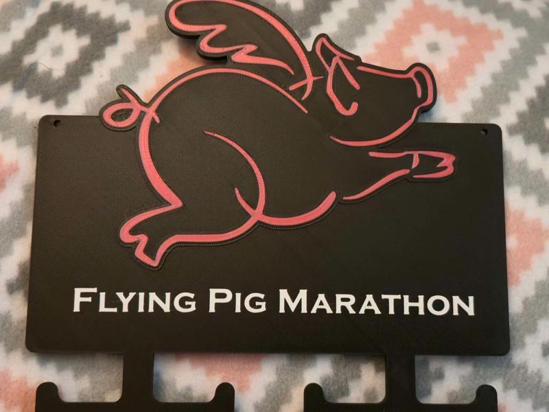 Flying Pig Medal Holder