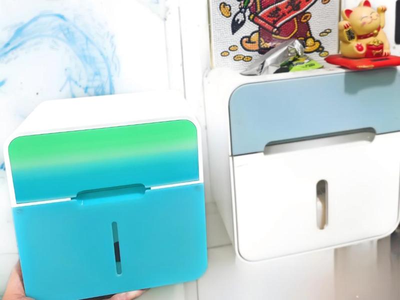 Good Fortune Creation · Hand-Sculpted God of Wealth Lucky Cat Wall-mounted Tissue Box