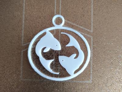 Pisces Zodiac Pendant