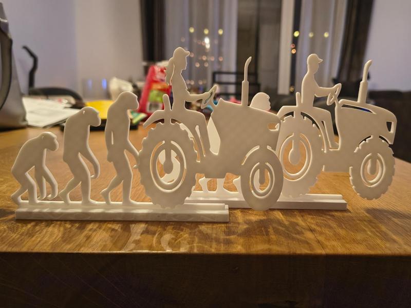 Human Evolution From Ape to Tractor driving Farmer