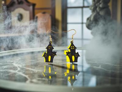 Haunted House earrings