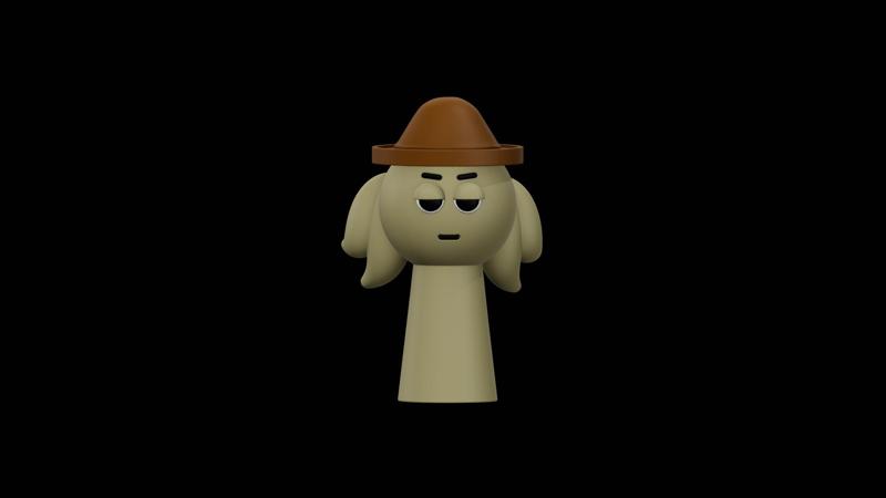 Tunner Sprunki – Color-separated 3D figure