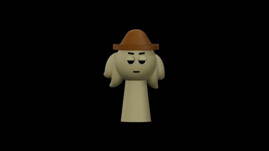 Tunner Sprunki – Color-separated 3D figure