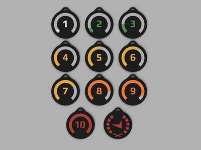 Faceit Rank Keychains