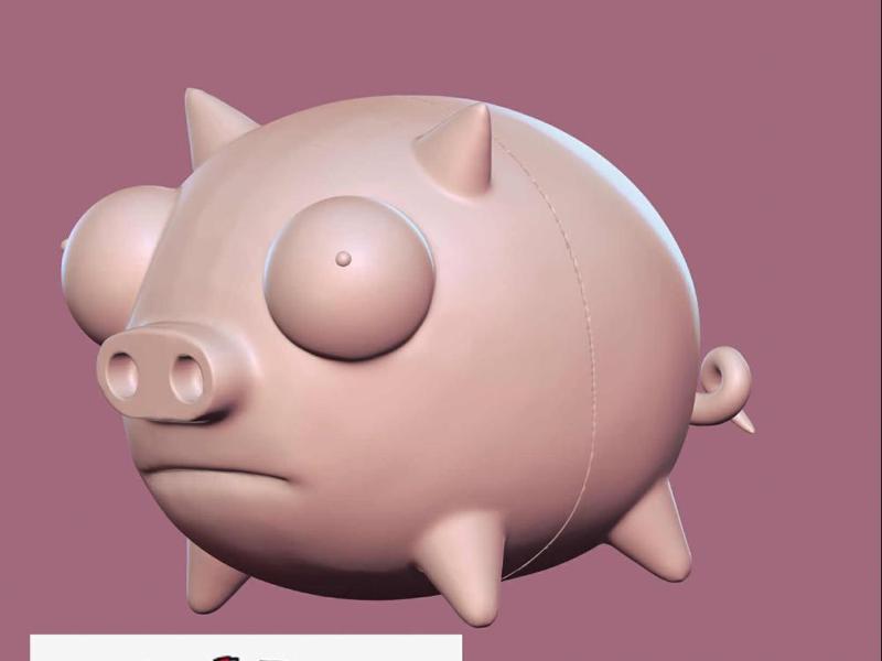Invader Zim Pig Piggy Bank