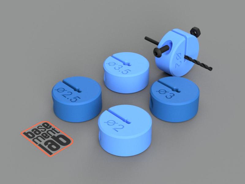 Drill Bit Stopper Depth Stop - Set 2.0- 3.5mm 