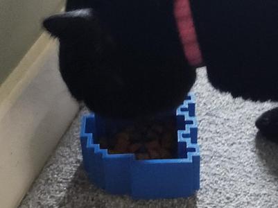 Ghost shaped pet food/drink bowl