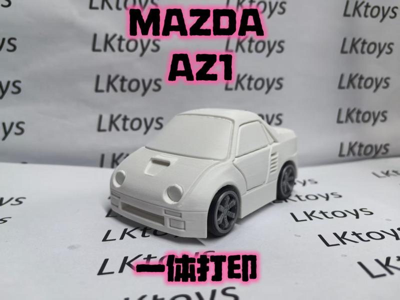 MAZDA AZ1 Car Body PIP White Model Chibi Toy Sports Car