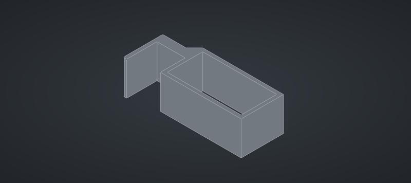 Vertical Power Supply Holder (parametric)