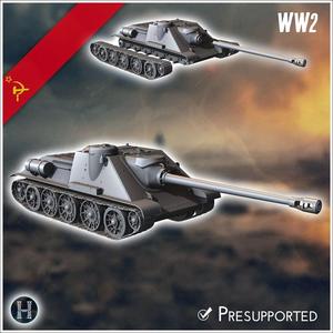 SU-122P assault gun - Soviet army WW2 Second World East front Os