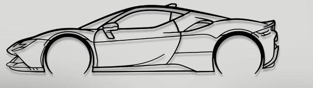 Ferrari SF-90 Stradale Car Wall Art