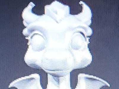 blue dragon with jewel in his forehead