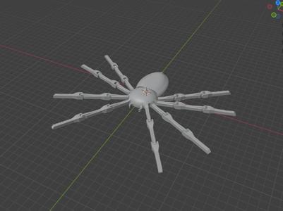 Articulated Spider Model