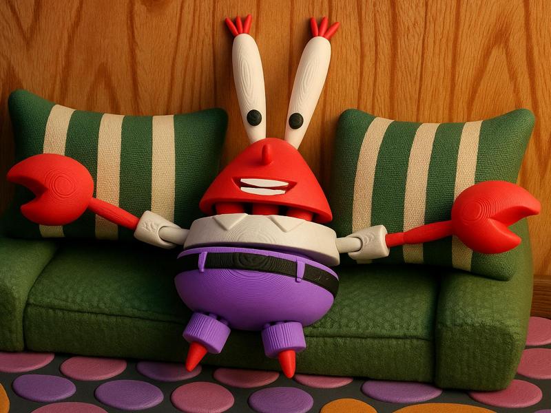 Mr. Krabs Articulated Toy — Collectible Figure