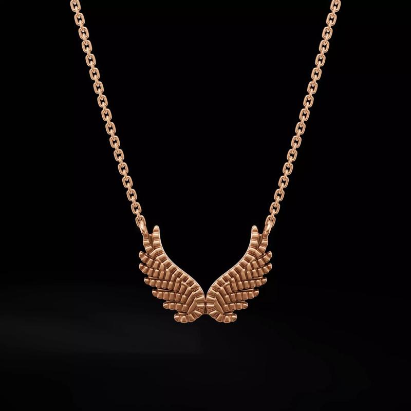 Elegant Angel Wings Pendant Symbol of Protection and Freedom