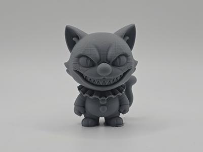 Spooky Clown Cat Figurine/Keychain