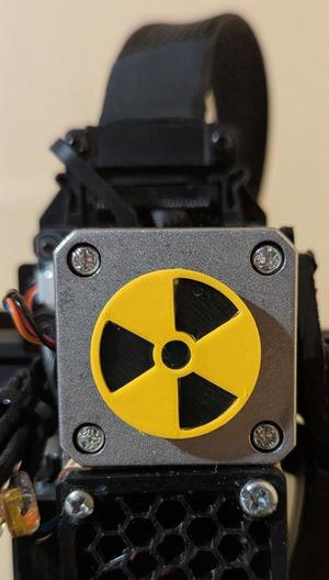 Radioactive Sign Extruder Spinner Indicator - Ender 3 V3 SE