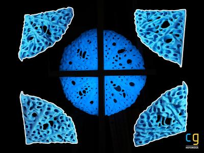 Organic Cathedral Rose Window