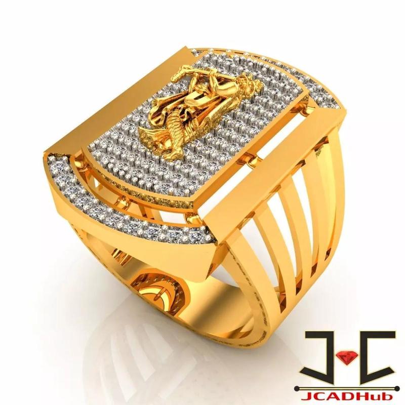 0173 - Lord Krishna Gents Ring