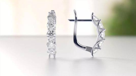 braided diamond engagement earring