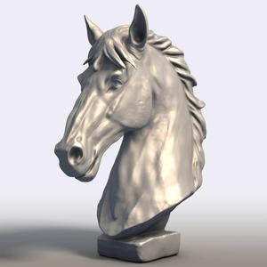 Przewalskis Horse Head Bust Wild Horse Sculptur