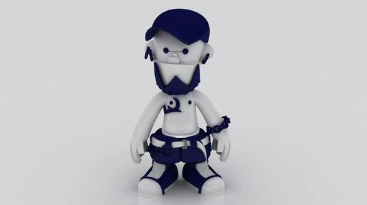 STONE AGE MEN TOY 3D PRINTABLE MODEL