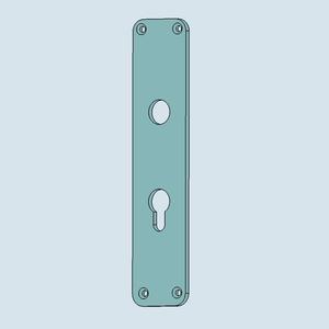 Doorlock protection cover, backplate, rosette - PZ 72